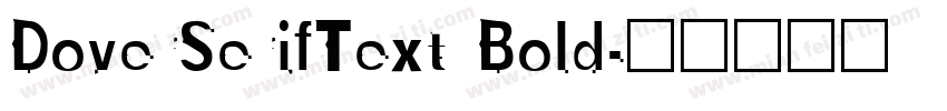 DoverSerifText Bold字体转换
